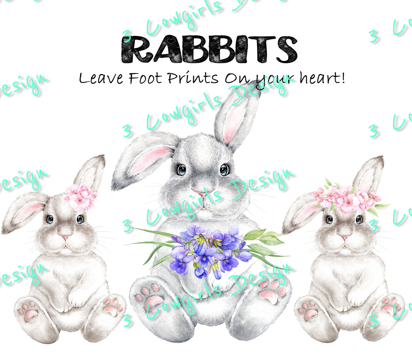 Rabbits leave footprints