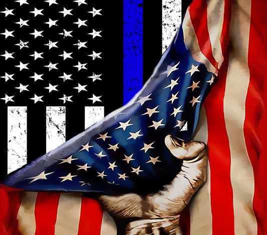 145 American / thin blue line flag