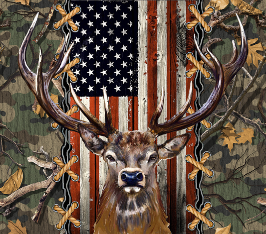 183 Camo American Flag buck #2