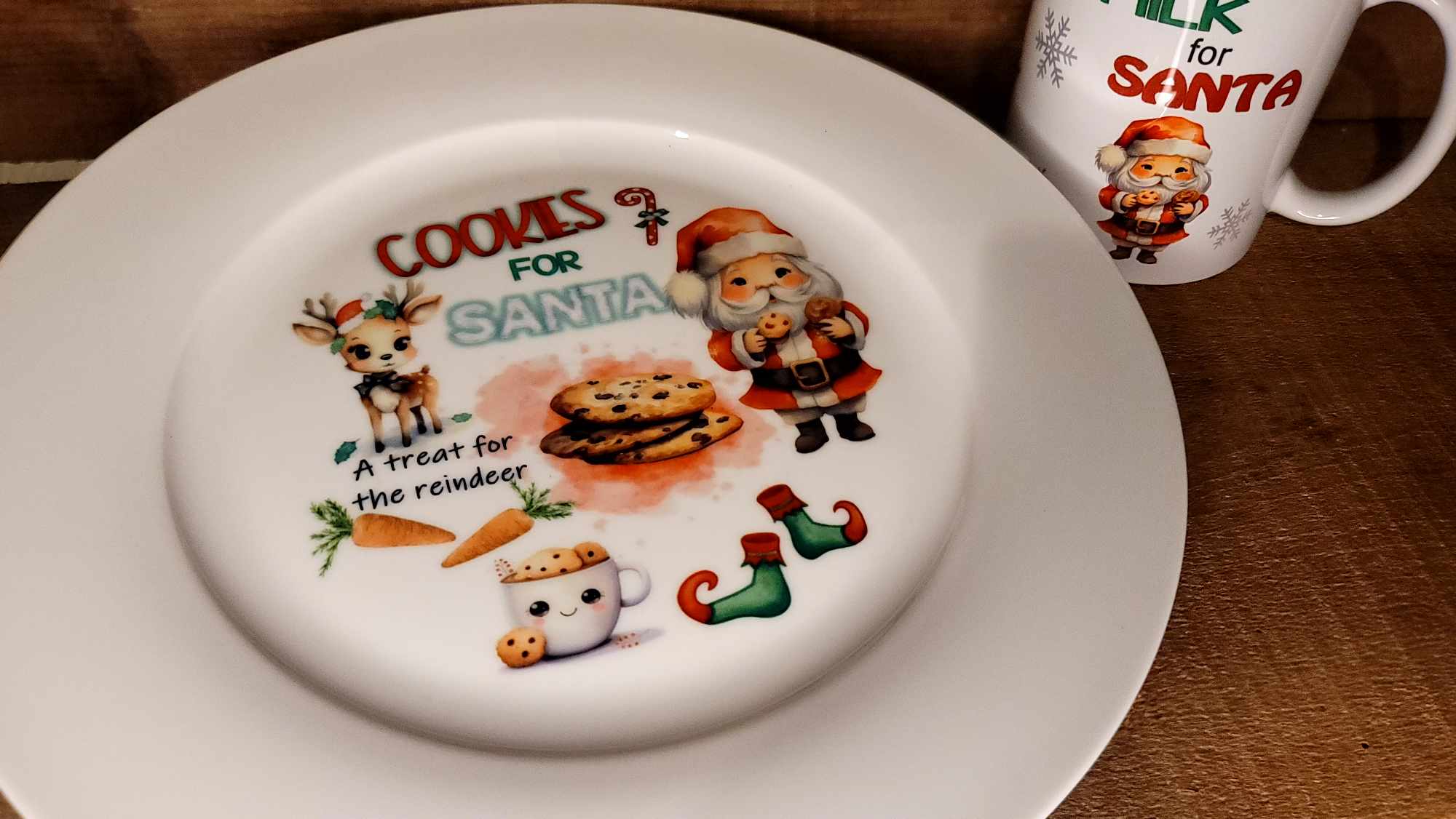 Santa plate 2024 and cup