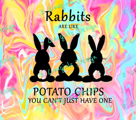 Rabbits are like  {pink, turquoise, pink}