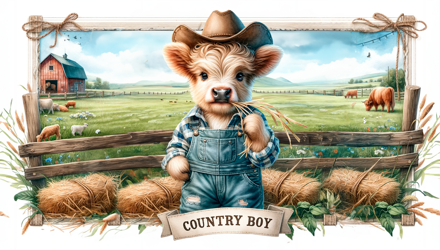 Country Boy Cow